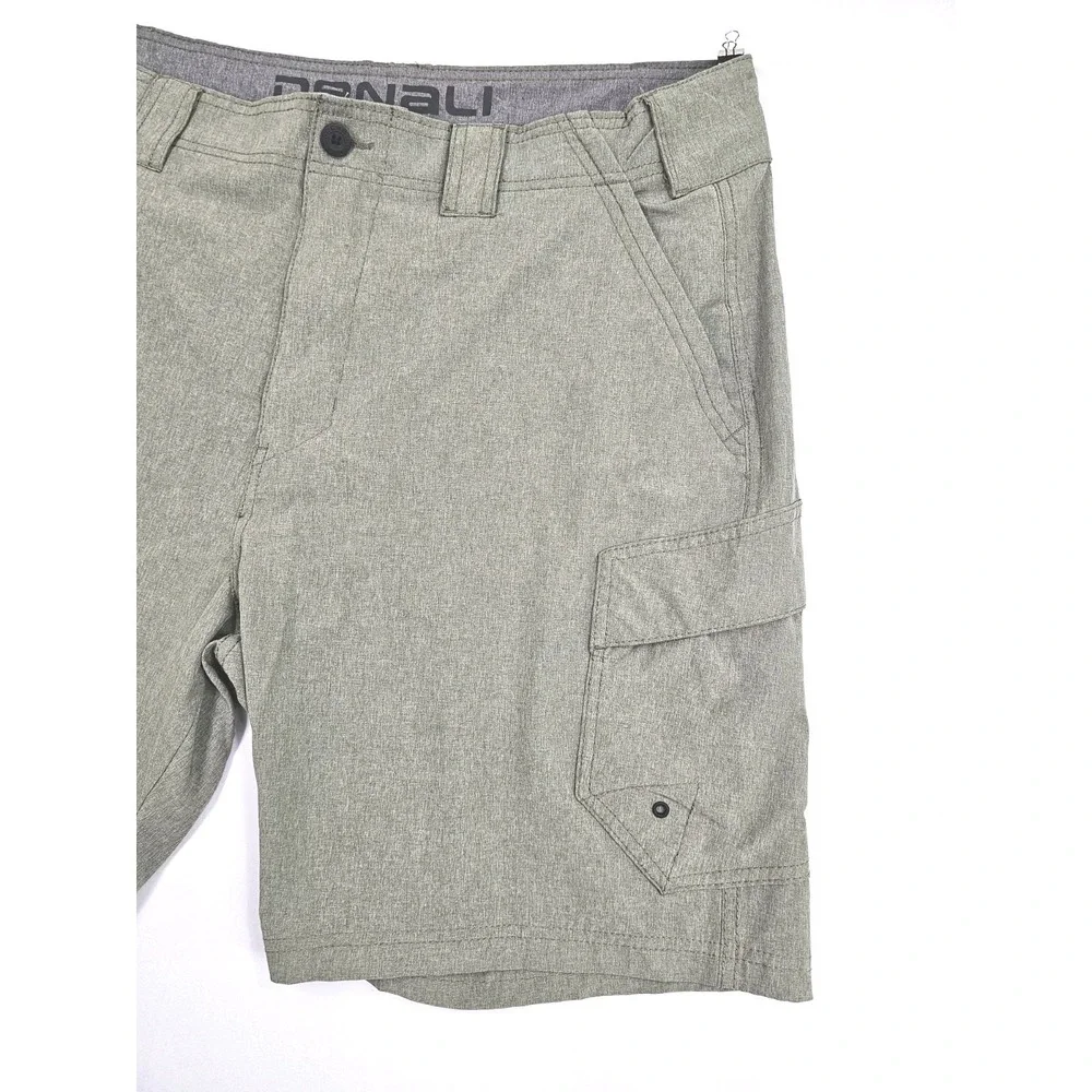 Denali Mens Cargo Shorts Size 38 Army Green Lightweight Athletic Cargo Zipper